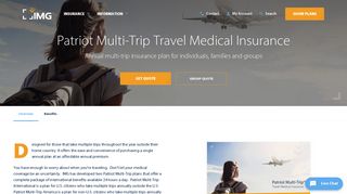 Patriot Multi-Trip Travel Medical Insurance - IMG - IMG Global