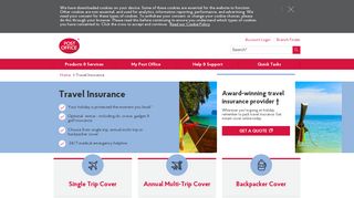 Holiday & Travel Insurance | Get A Quote | Post Office®