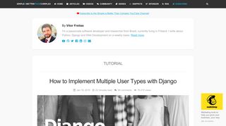 How to Implement Multiple User Types with Django