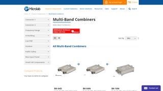 Multi-Band Combiners - Passive Components - Microlab