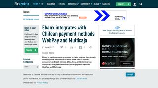 Ebanx integrates with Chilean payment methods WebPay and Multicaja