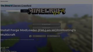 Install Forge ModLoader (FML) on MCProHosting's Multicraft – Darren ...