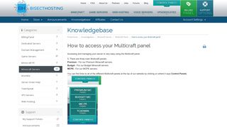 How to access your Multicraft panel - Knowledgebase - BisectHosting