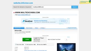 multiexch999.com at WI. Multiexch999 - Website Informer