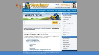 Managing Multiple User Logins for WordPress « HostGator.com ...