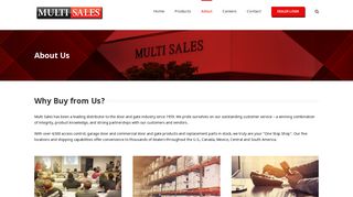 About Us – Multi Sales