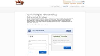 Tiger Coaching and Personal Training Online - MINDBODY: Login