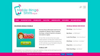 Mummies Bingo Mobile | Get Your £20 Bonus + 20 FREE Spins!