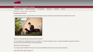 Access from Home - Memorial University Libraries