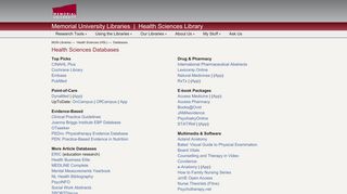 HSL Databases - Memorial University Libraries