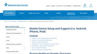 Mobile Device Setup and Support | For Providers | Munson Healthcare ...