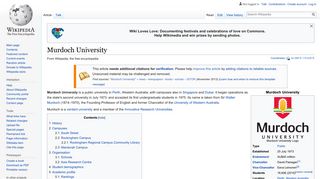 Murdoch University - Wikipedia