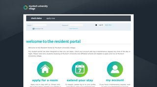 Murdoch University Village - welcome to the resident portal