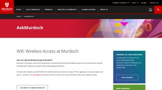 AskMurdoch | Wifi: Wireless Access at Murdoch