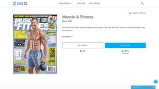 Muscle & Fitness subscription - Zinio