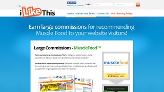 Muscle Food Internet Marketer & Affiliate Program - iLikeThis™