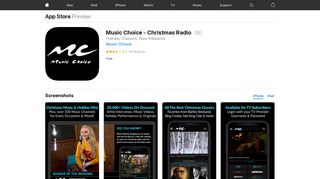 Music Choice - Christmas Radio on the App Store - iTunes - Apple