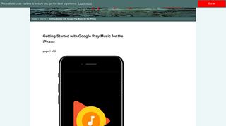 Getting Started with Google Play Music for the iPhone | page 1 |