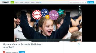 Musica Viva In Schools 2019 has launched! on Vimeo