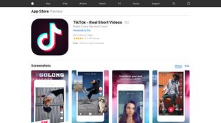 TikTok - Real Short Videos on the App Store - iTunes - Apple