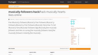 musically-followers-hack/hack-musically-hearts-likes-online - Packagist