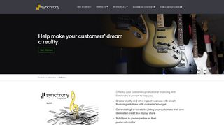 Music, Instrument Financing | Synchrony Bank