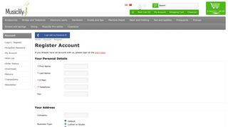 Register Account - Musiclily.com