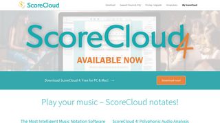 SCORECLOUD | Free Music Notation Software - Music Composition ...