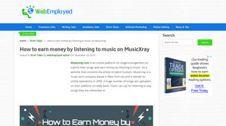 Earn Money by Listening to Music on MusicXray - WebEmployed