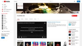 musixhub site - YouTube