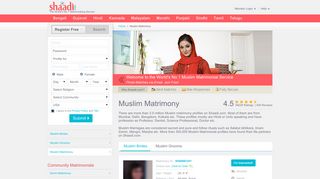 Muslim Matrimonials - No 1 Site for Muslim Matrimony ... - Shaadi.com