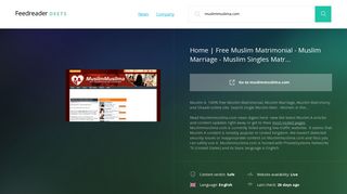 Get Muslimmuslima.com news - Home | Free Muslim Matrimonial ...