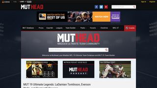 Muthead: Madden NFL 19 Ultimate Team Database