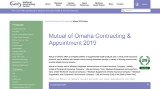 Mutual of Omaha Contracting & Appointment for Agents 2019 | NCC