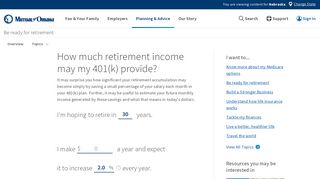 How much retirement income may my 401(k ... - Mutual of Omaha
