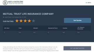 Mutual Trust Life Insurance Company Review | Products, Ratings & More