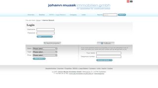 Login - Johann Muzak Immobilien GmbH