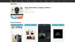 Muzy: Photo Editors, Collages, and More on the App Store