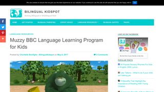 Muzzy BBC Language Learning Program for Kids - Bilingual Kidspot