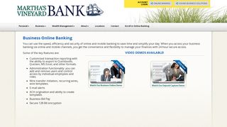 Martha's Vineyard Savings Bank - Business Online Banking