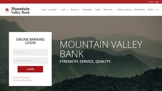 Login | Mountain Valley Bank