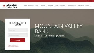 Mountain Valley Bank | Financial Strength With Mountain Valley