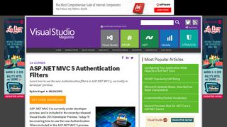 ASP.NET MVC 5 Authentication Filters -- Visual Studio Magazine