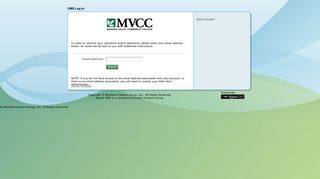 I forgot my password - MVCC