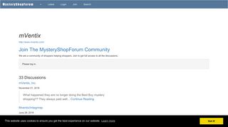 mVentix - Mystery Shopping Forum