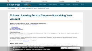 Volume Licensing Service Centre — Maintaining Your Account | tt ...