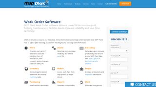 Work Order Software - CMMS - Maintenance Software | MVP Plant