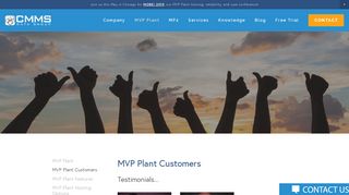 MVP Plant Customers | CMMS Data Group