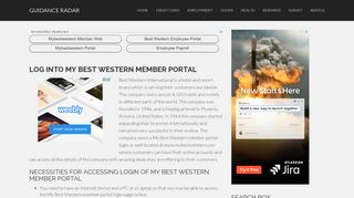 www.mybestwestern.com: Log into My Best Western Member Portal
