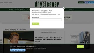 The Changing of the Tide | American Drycleaner